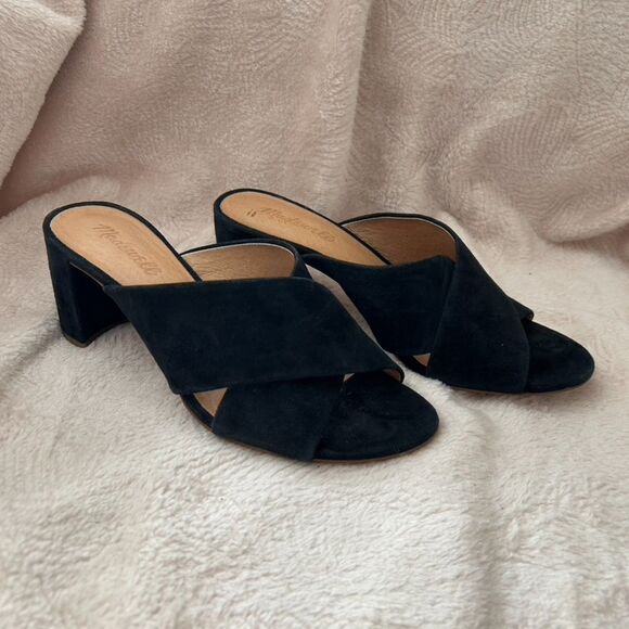 Madewell Shoes - Madewell Suede Crossover Mule Sandals